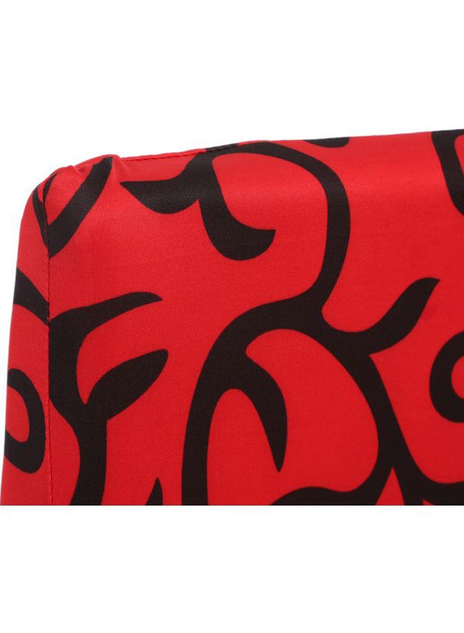 4-Piece Totem Printed Chair Cover Set Red/Black 33x22x6cm - Image 4