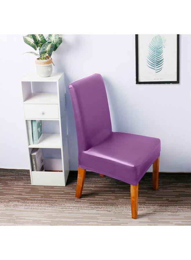 4-Piece Decorative Chair Cover Set Purple - Image 5