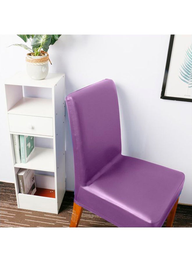 4-Piece Decorative Chair Cover Set Purple - Image 3
