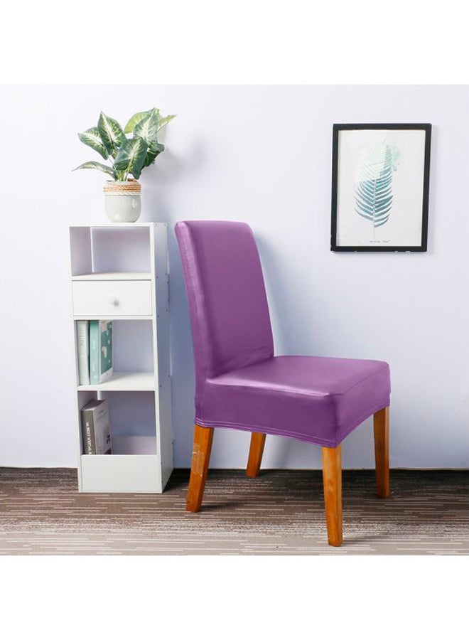 4-Piece Decorative Chair Cover Set Purple - Image 4