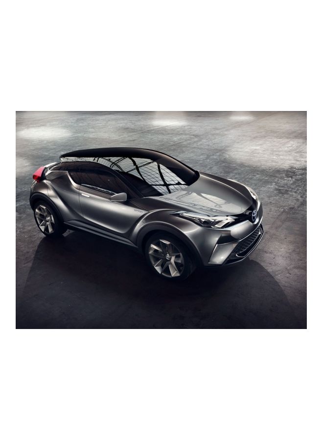 Toyota Themed Wall Sticker Grey/Silver/Black 140x105cm