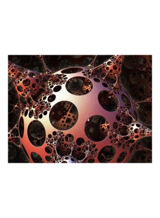 Ball Themed Self-Adhesive Wall Sticker Brown/Purple/Red 140x105cm - v1602617099/N40804488A_1