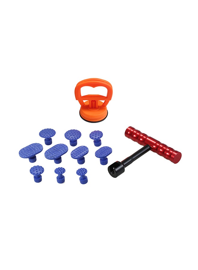 Paintless Dent Repair Tools Kit 1Pcs Red Dent Puller Removal Tool with 10Pcs Plastic Glue Tabs and 1Pcs Glass Lifter Car Suction Cup Vacuum Glass Lifter - Image 4