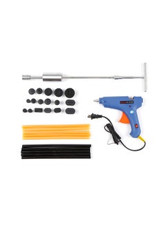 Paintless Dent Repair Puller Kit Dent Puller Slide Hammer T-Bar Tool with 17pcs Dent Removal Pulling Tabs for Car Hail Damage and Door Dings Repair