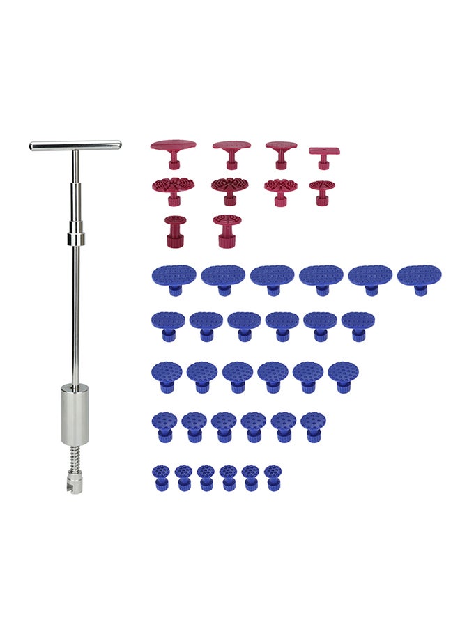 Generic Paintless Dent Puller Slide Hammer T-Bar Repair Tools Kit Dent Removal Tools with 40Pcs Glue Tabs  - Image 1