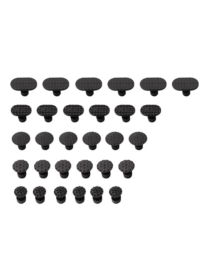 30 Pcs Dent Puller Tabs Car Auto Body Dent Repair Tool Accessory Black - Image 4