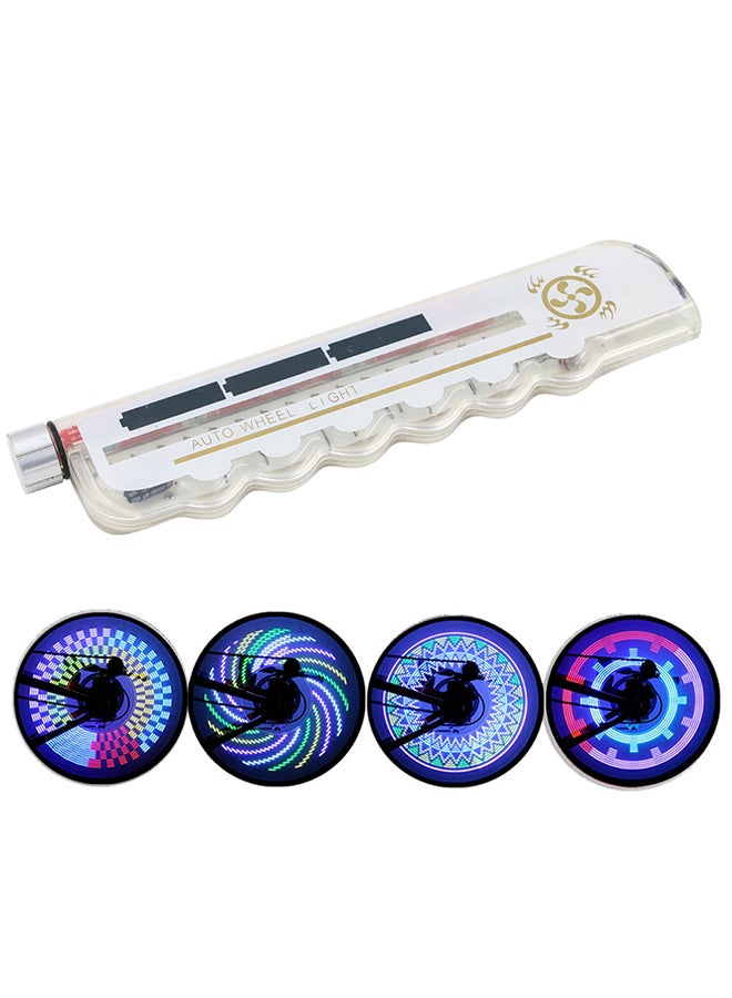 Generic Bicycle Light Tire Valve Cap Bike Air Flame LED Flash Light Waterproof Cool Wheel Lights Neon Lamp for Road Bike, Very Bright, Auto & Manual Dual Switch, 32 Pattern  - Image 1