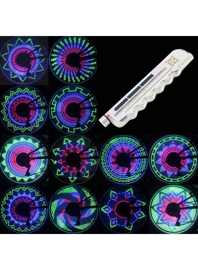Generic Bicycle Light Tire Valve Cap Bike Air Flame LED Flash Light Waterproof Cool Wheel Lights Neon Lamp for Road Bike, Very Bright, Auto & Manual Dual Switch, 32 Pattern  - Image 2