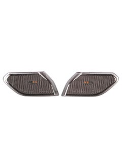 2 Pcs LED Side Maker Lights Front Fender Flares Lamps for Jeep Wrangler JL 2018-2019,Smoke Lens Turn Signal Parking Lamp