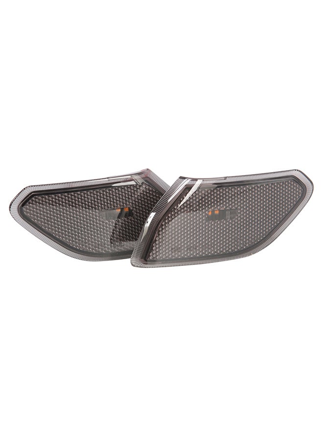 Generic - 2 Pcs LED Side Maker Lights Front Fender Flares Lamps for Jeep Wrangler JL 2018-2019,Smoke Lens Turn Signal Parking Lamp - Image 1