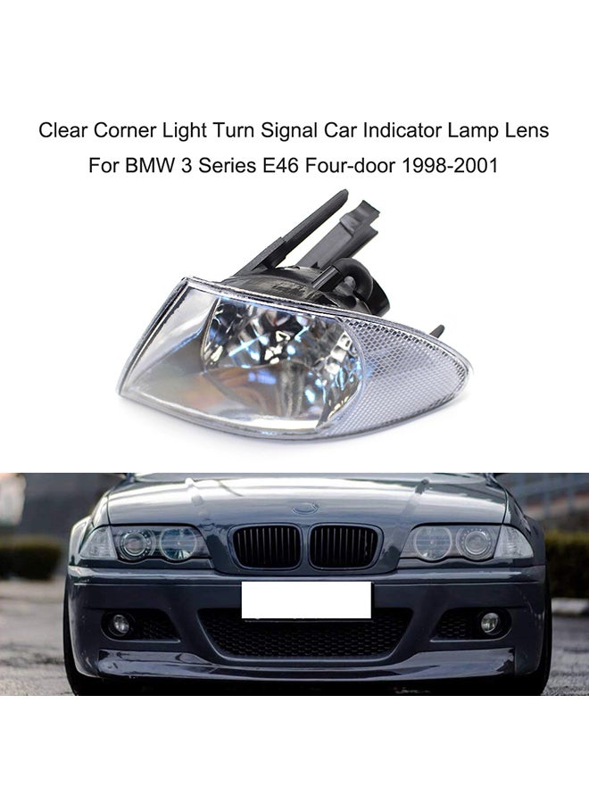 Generic - Left Clear Corner Light Turn Signal Car Indicator Lamp Lens Replacement For BMW 3 Series E46 Four-door 1998-2001 - Image 1