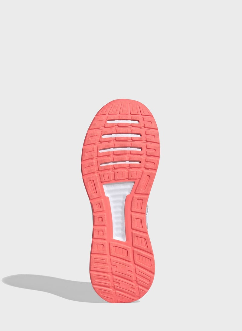 Adidas Runfalcon Classic Sports Shoes Cloud White/Signal Pink  - Image 4