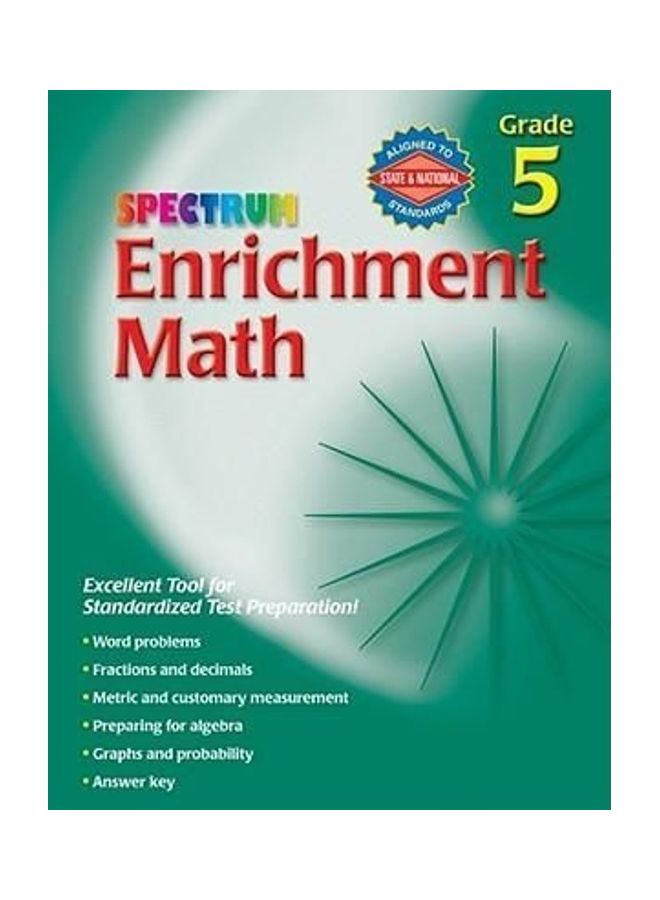 Enrichment Math, Grade 5 Paperback English by Spectrum - 01032018  - Image 1