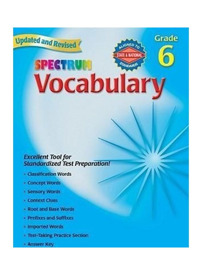 Vocabulary, Grade 6 Paperback English by Spectrum - 01032018 - Image 1