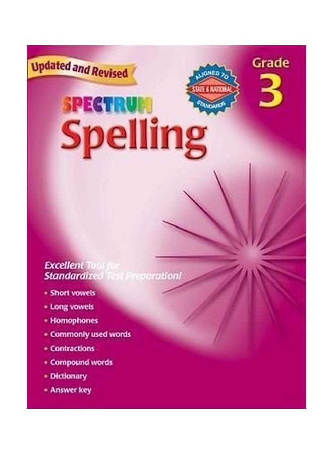 Spelling, Grade 3 Paperback English by Spectrum - 01032018 - Image 1
