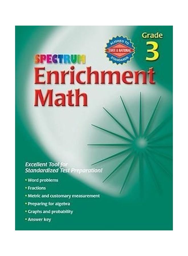 Enrichment Math, Grade 3 Paperback English by Spectrum - 01032018 - Image 1