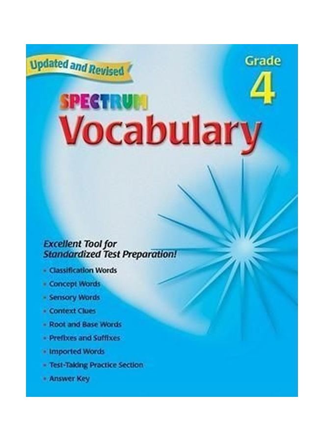 Vocabulary, Grade 4 Paperback English by Spectrum - 01032018 - Image 1