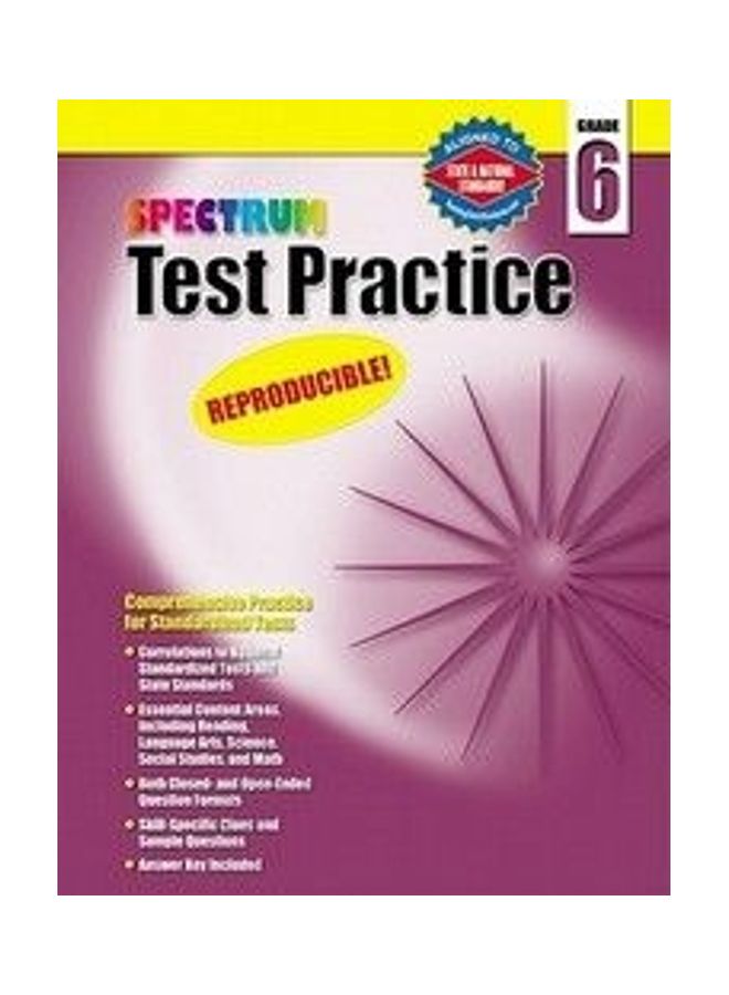 Spectrum Test Practice Grade 6 Paperback English by Spectrum - 01032018 - Image 1