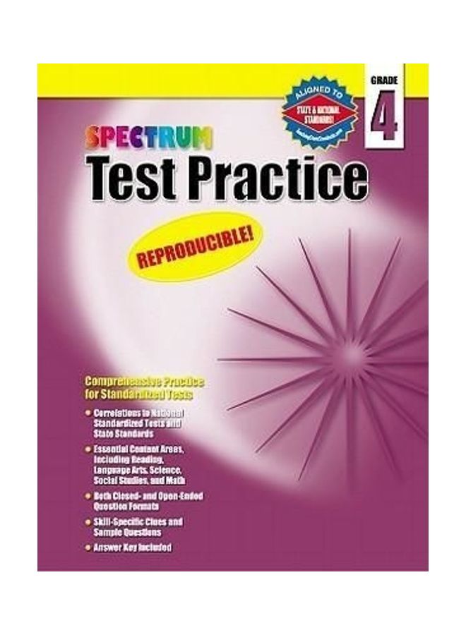 Test Practice, Grade 4 Paperback English by Spectrum - 01032018 - Image 3