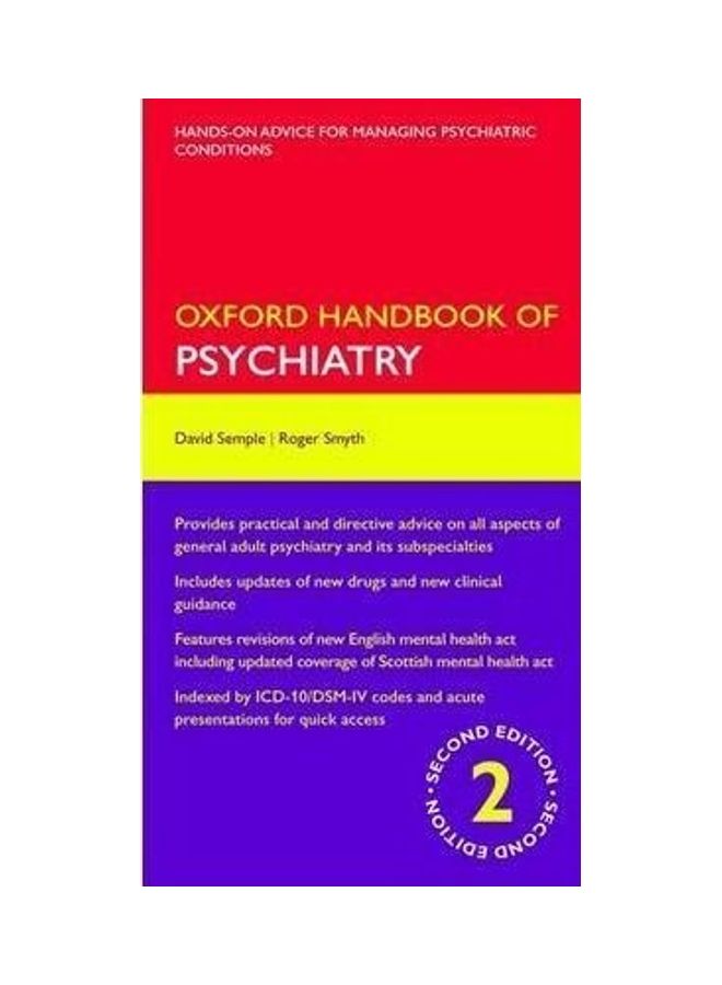 Oxford Handbook of Psychiatry Paperback English by Roger Smyth - 01032018 - Image 2