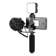 ANDOER Smartphone Vlogging Hand Grip Mobile Phone Video Recording Holder Black  - Image 3