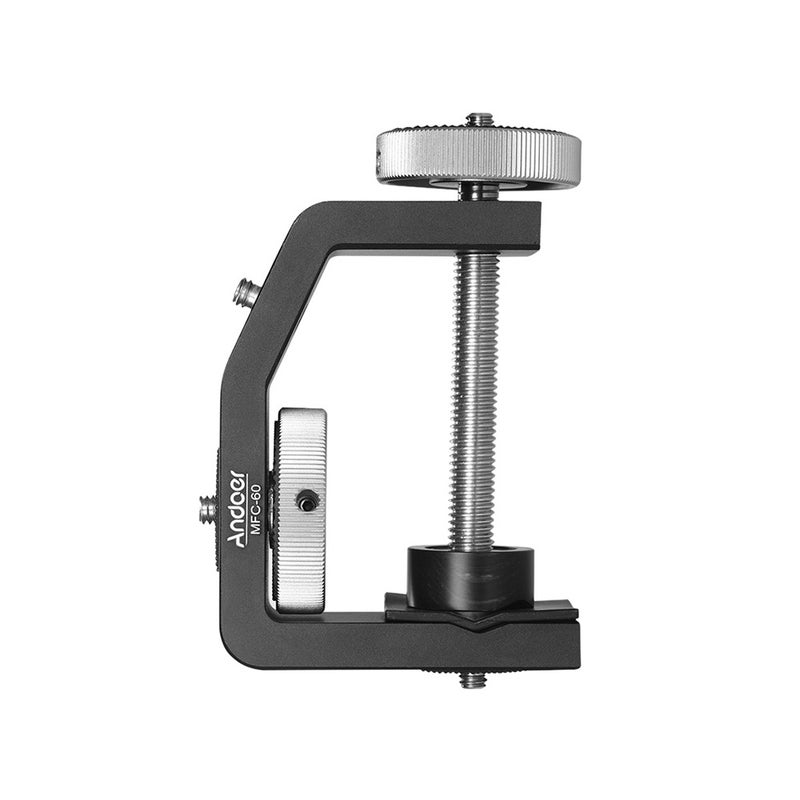 ANDOER MFC-60 Heavy Duty Photography Desk Tree Multifunctional C-shaped Clamp Black  - Image 2