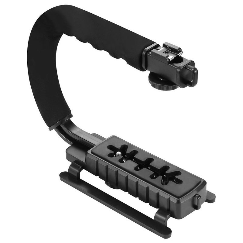 PULUZ U-Shaped Camera Holder Portable Handheld DV Bracket Stabilizer Kit Black  - Image 4