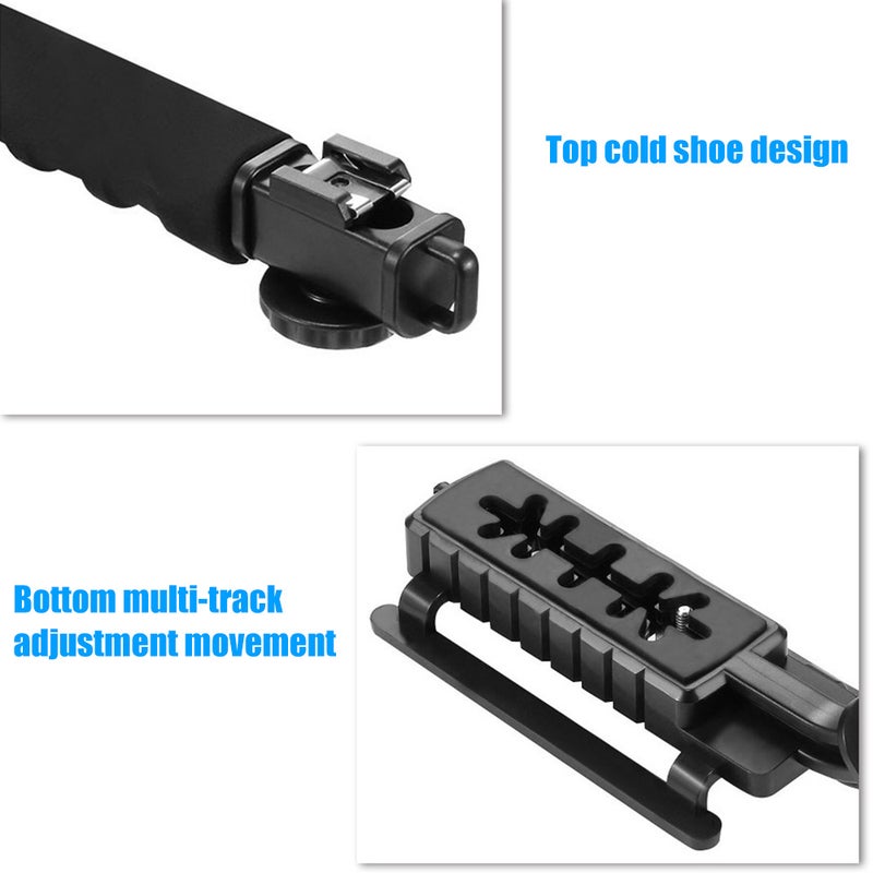 PULUZ U-Shaped Camera Holder Portable Handheld DV Bracket Stabilizer Kit Black  - Image 3
