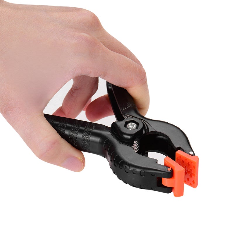 Generic 6 Pieces Backdrop Spring Clamp Clip Black/Orange  - Image 2