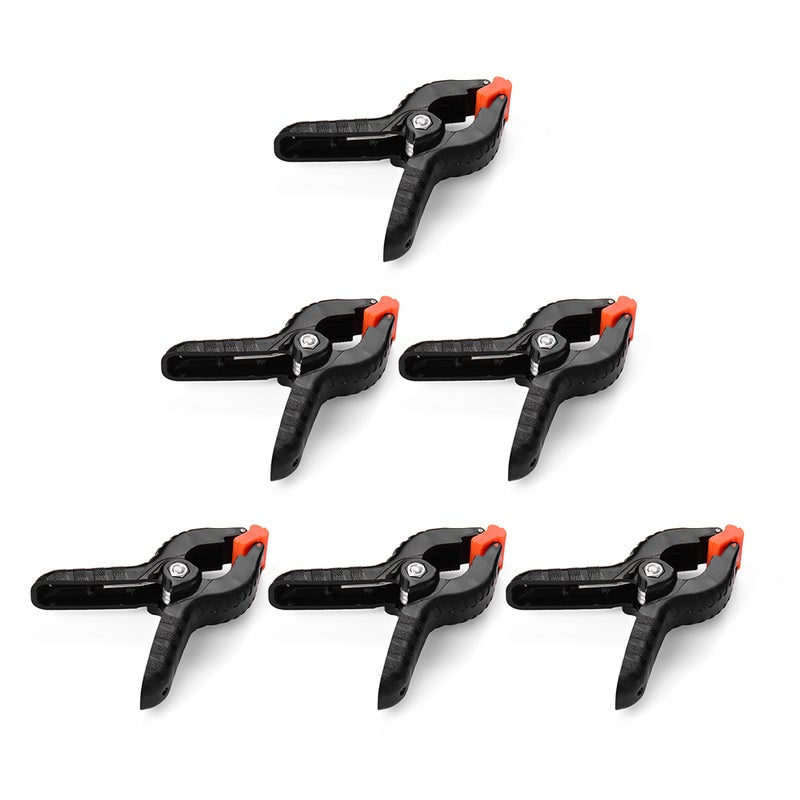 Generic 6 Pieces Backdrop Spring Clamp Clip Black/Orange  - Image 5