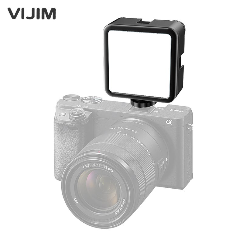 Portable Bi-Color Dimmable LED Video Light Lamp With Triple Cold Shoe Black  - Image 1