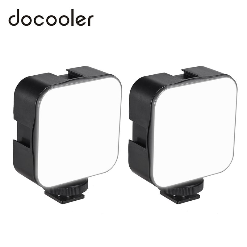 دوكولر مصباح معزز LED بحجم صغير للتصوير الفوتوغرافي وتصوير الفيديو أسود/ أبيض - Image 1