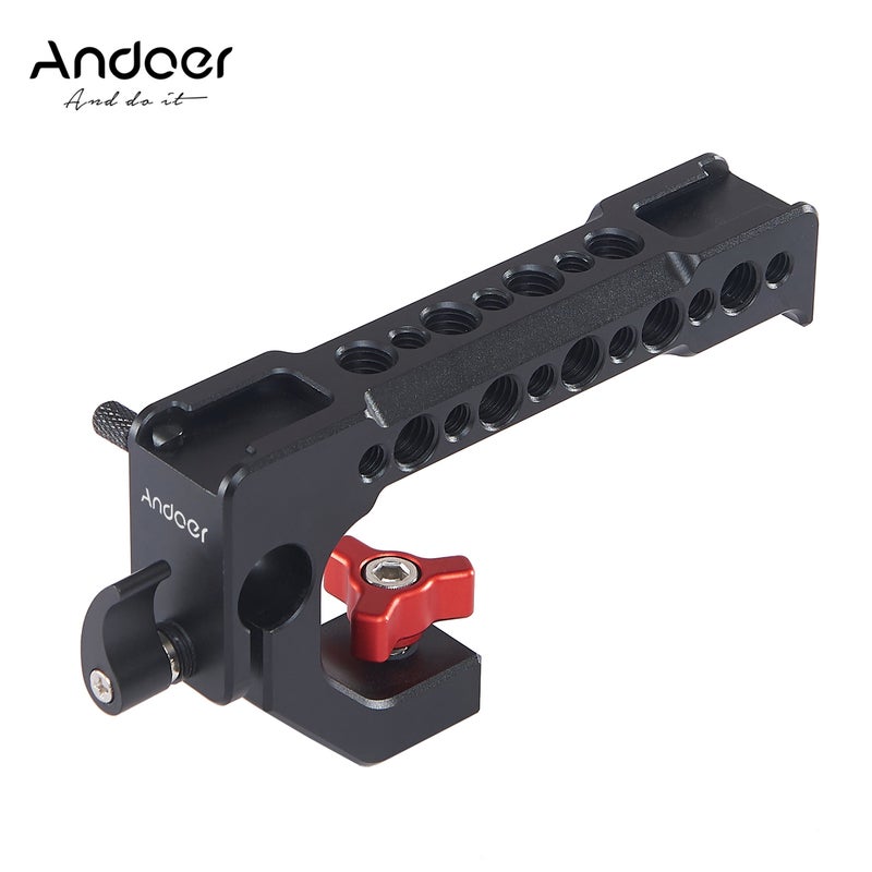 ANDOER Camera Top Handle Grip Cheese With Cold Shoe Mount Black  - Image 1