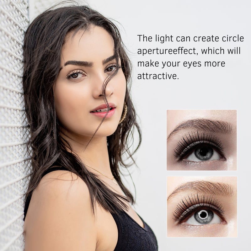 مصباح حلقي بإضاءة LED مقاس 10 بوصة للتصوير الفوتوغرافي. أسود - Image 2