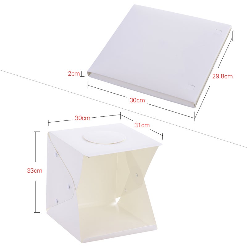 Generic - Photography Lightbox Studio Soft Box Light Tent Cube With Four Backdrops White - Image 1