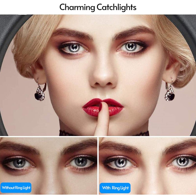 LED Video Ring Light Lamp Ballhead White - Image 3