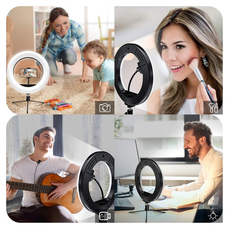 LED Video Ring Light Lamp Ballhead White - Image 2