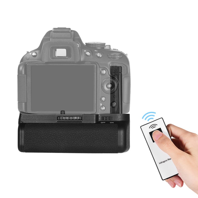 Vertical Battery Grip Holder For Nikon DSLR Camera Black  - Image 4