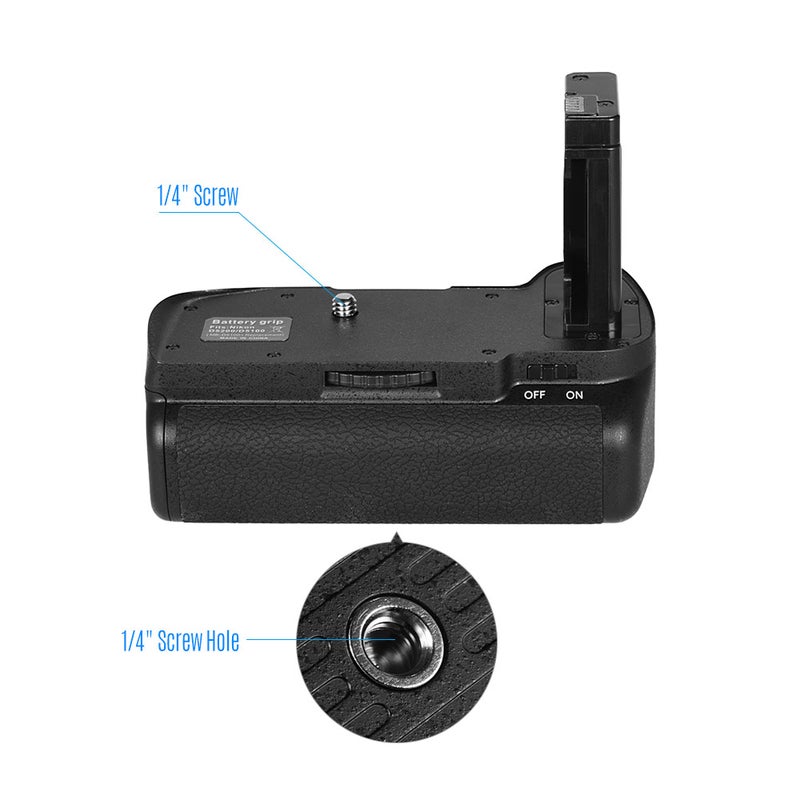 Vertical Battery Grip Holder For Nikon DSLR Camera Black  - Image 5