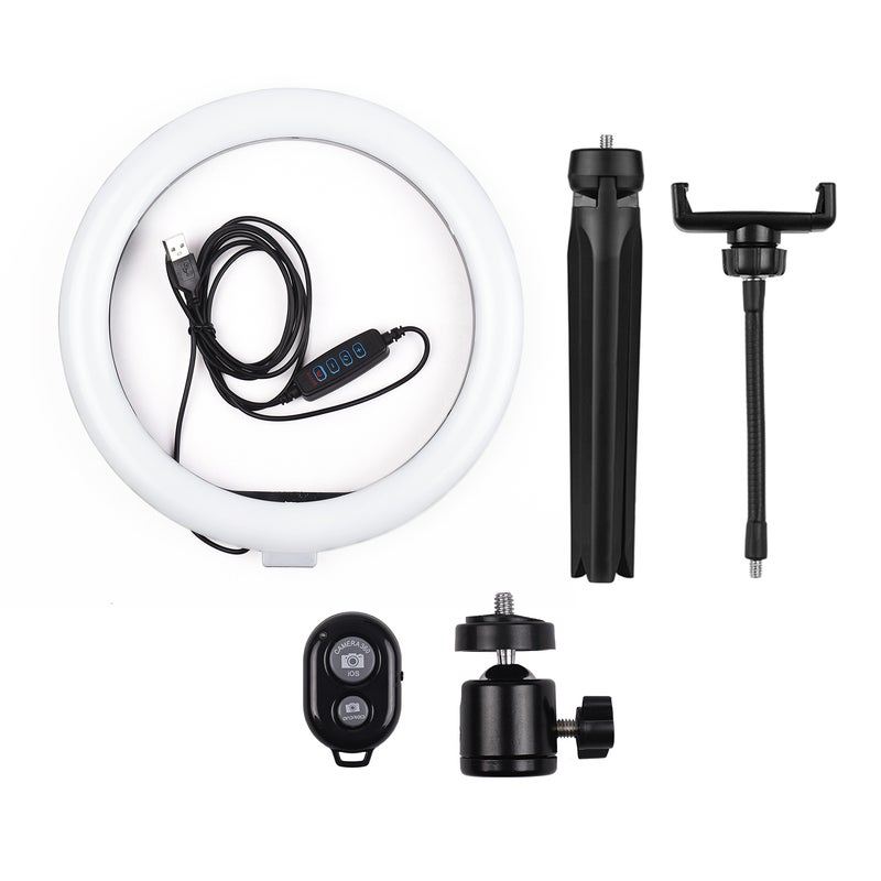 أندوير مصباح حلقي LED بمقاس 10 بوصة أسود/ أبيض - Image 3