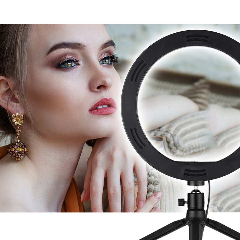 أندوير مصباح حلقي LED بمقاس 10 بوصة أسود/ أبيض - Image 4