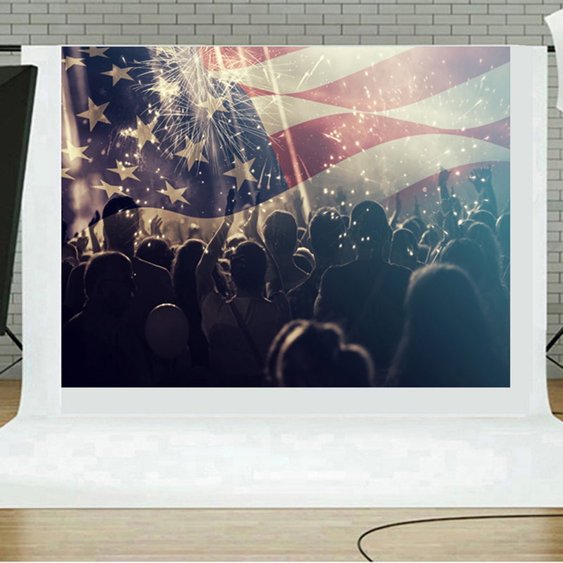 Flag Brick Wall Photography Background Multicolour