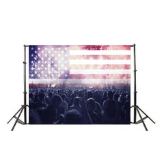 Generic Flag Brick Wall Photography Background Multicolour  - Image 1