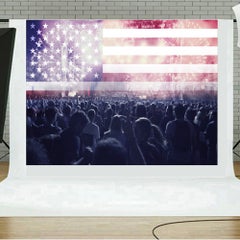 Generic Flag Brick Wall Photography Background Multicolour  - Image 3