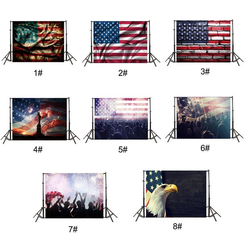 Generic - Flag Brick Wall Photography Background Multicolour - Image 1