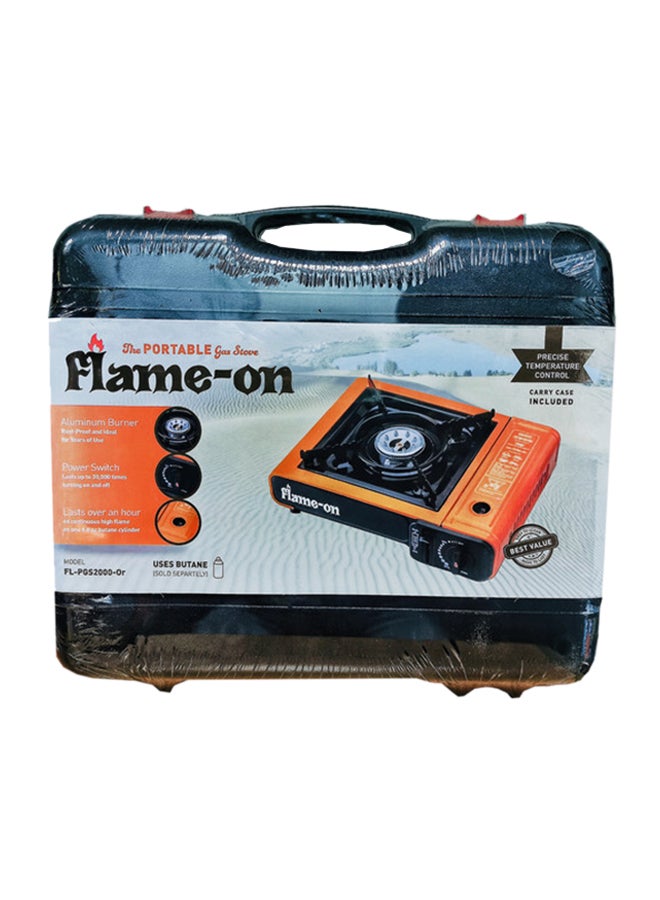 فلايم-أون موقد غاز قابل للنقل برتقالي/أسود - Image 2