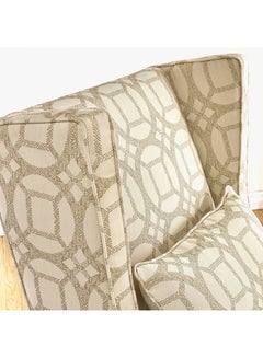 Home Canvas Annie Single Seater Sofa Chair With Kidney Pillow Beige  - Image 5