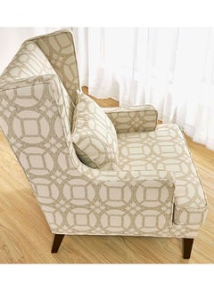 Home Canvas Annie Single Seater Sofa Chair With Kidney Pillow Beige  - Image 2