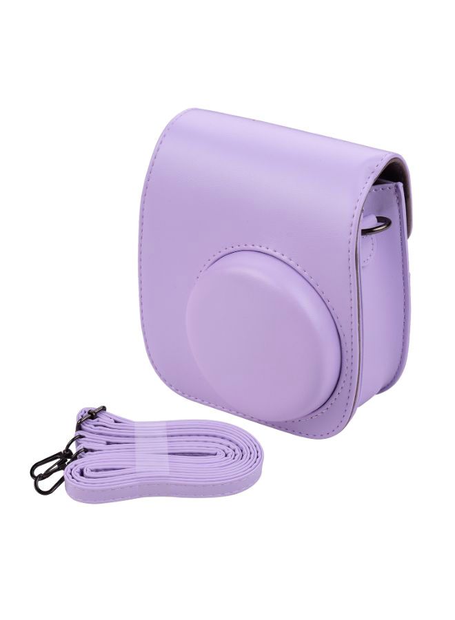Generic Instant Portable Camera Bag With Shoulder Strap Purple  - Image 1