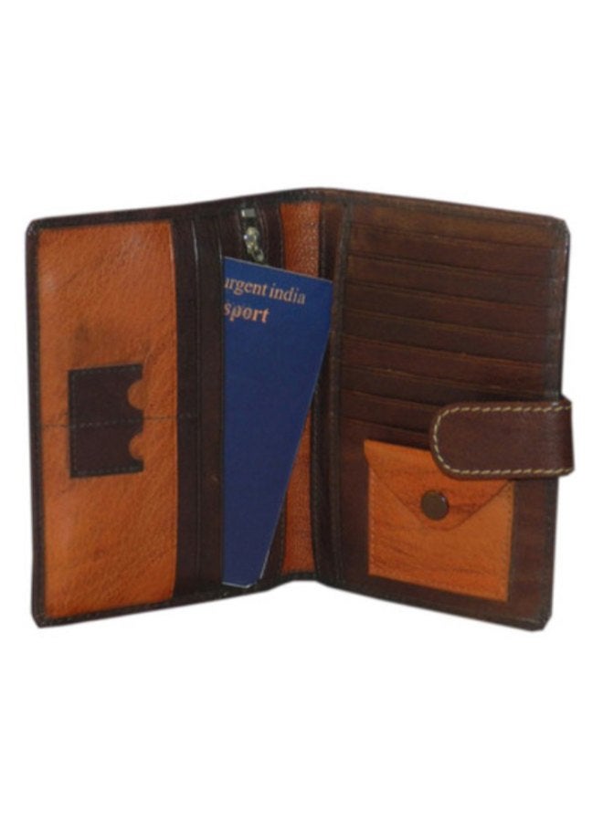 حقيبة سفر متعددة الوظائف بني/برتقالي - Image 1